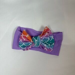 Vibrant Purple and Orange Hair Bow Accessory